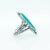 Vintage Southwestern Navajo Sterling Silver and Turquoise Ring For Sale - Image 10 of 10