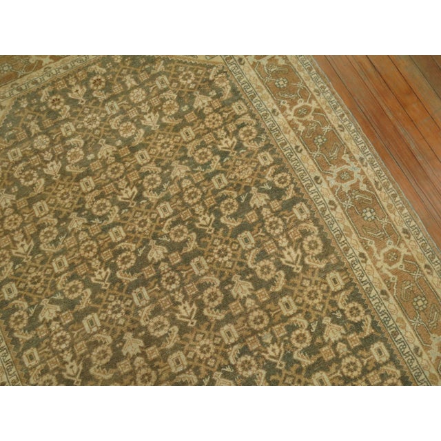 Early 20th Century Zabihi Collection Persian Malayer Earth Color Accent Size Rug - 4'10" x 6'9" For Sale - Image 4 of 7