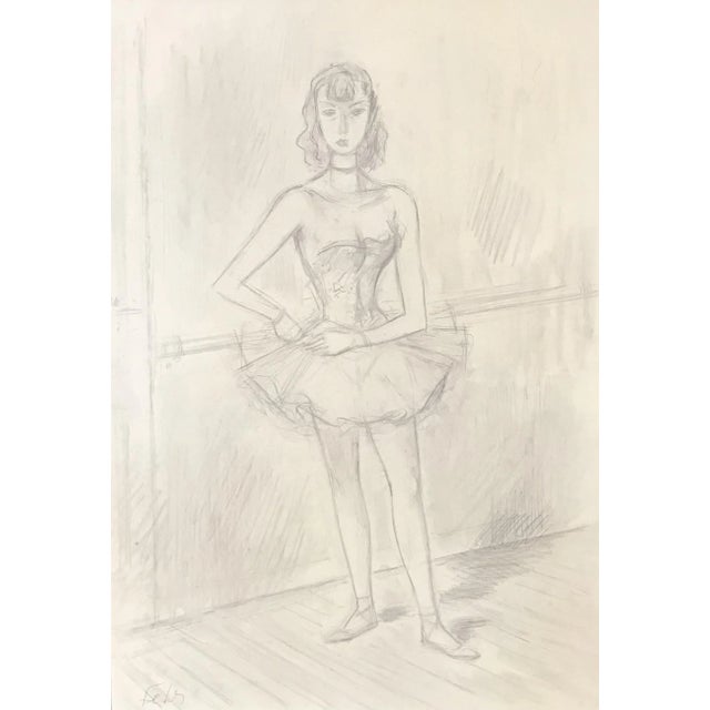 Henri Fehr, Danseuse, 1930, Pencil on Paper For Sale - Image 6 of 6