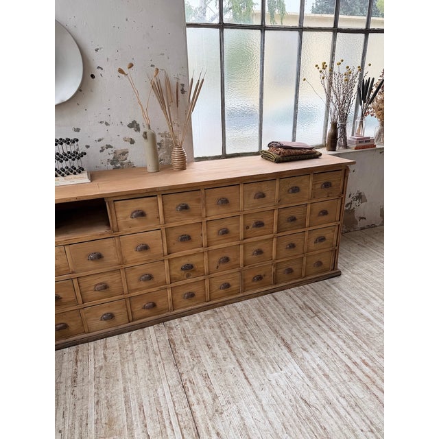 Pine Workshop Cabinet, 1950s For Sale - Image 12 of 18