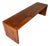 Substantial Handmade Minimalist MCM Custom-Made Studio / Gallery Bench in Walnut, Usa, C. 1980s For Sale