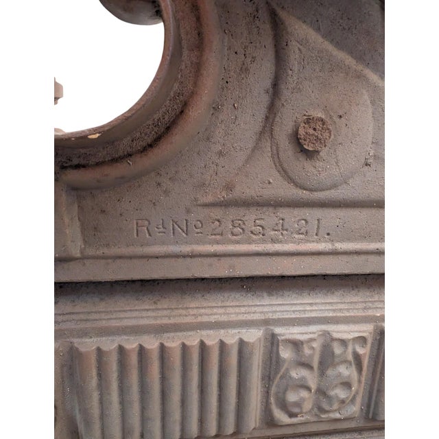 Early 21st Century Early 21st Century Neoclassical Cast Iron Overmantel Mirror For Sale - Image 5 of 6