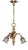 Small Antique Gilded Bronze Chandelier For Sale