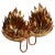 Large Gilt Brass Palm Wall Lamp from Maison Jansen, 1970s For Sale