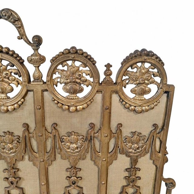 Napoleon III Gilded Bronze Fireplace Surround, 1800s For Sale - Image 4 of 9