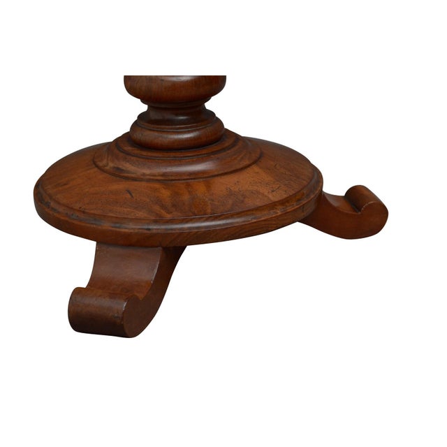 William IV English Mahogany Occasional Table with Leather Top, 1830 For Sale - Image 13 of 18