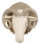 Mid 20th Century Hand-Carved Wooden Ram's Head Wall Ornament For Sale
