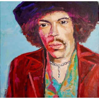 African American Portrait, Contemporary Original Pop Art Portrait Oil Painting by Lisa Haas For Sale