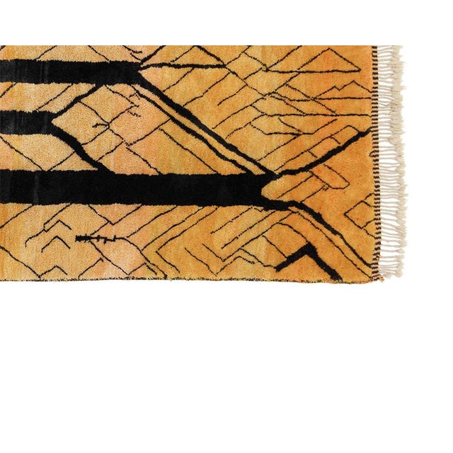 Premium Hand-Knotted Moroccan Wool Rug | 10'2" X 7'11" | One of a Kind For Sale - Image 6 of 9