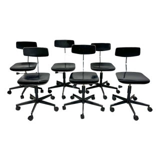 Vintage Black Architect Desk Chair by Jørgen Rasmussen for Labofa, 1950s For Sale