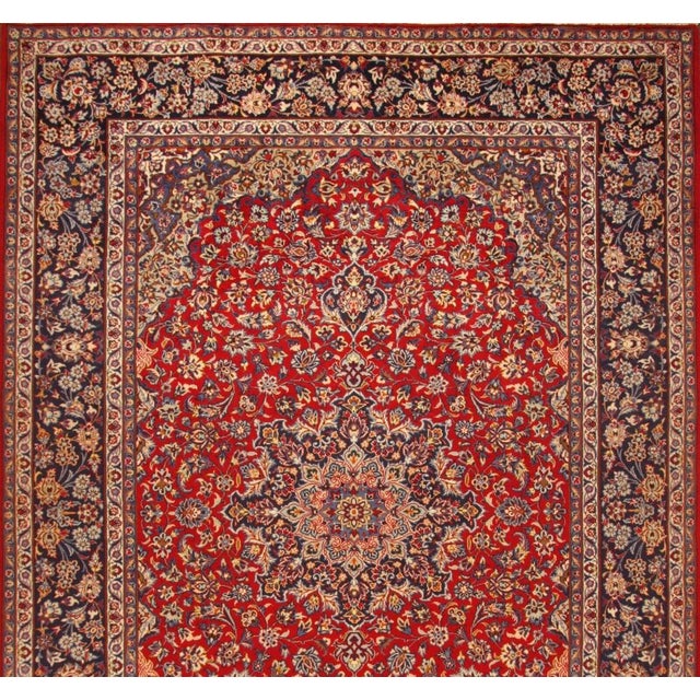 Middle Eastern Hand-Knotted Rug For Sale - Image 3 of 11
