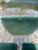 Metal Vintage 1970s Glass & Chrome Dining Set With Hunter Green Cantilever Chairs For Sale - Image 7 of 16
