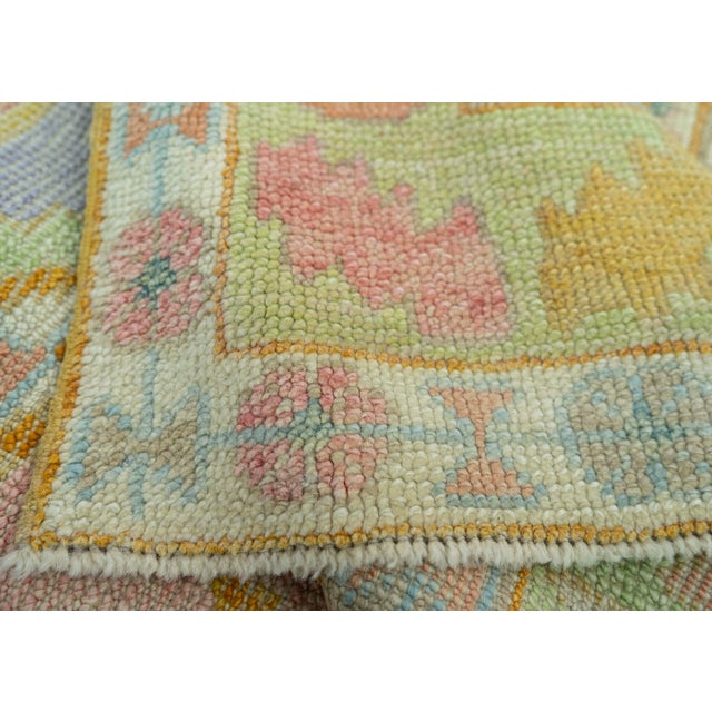 Pink Turkish Oushak Rug 5'11" x 7'2" #19152 For Sale - Image 8 of 8
