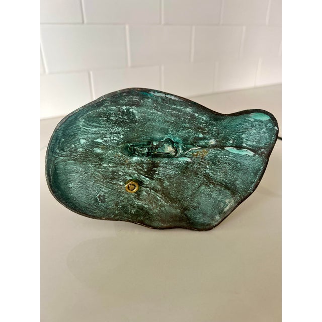 Brass Mid 20th Century Brass and Iron Duck Metal Shelf Sculpture Figurine For Sale - Image 8 of 10