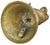Early 20th Century Hand-Engraved Brass-Figurine Bell Accent For Sale - Image 9 of 9