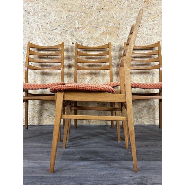 4x 60s 70s chair chairs dining chair mid century Danish modern design Object: 4x chair Manufacturer: Condition: good Age:...