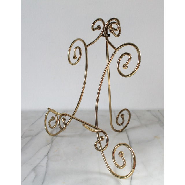 Victorian Vintage Brass Art Easel For Sale - Image 3 of 11