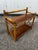 Boho Chic Vintage Rattan Shelf on Legs, 1970s For Sale - Image 3 of 9