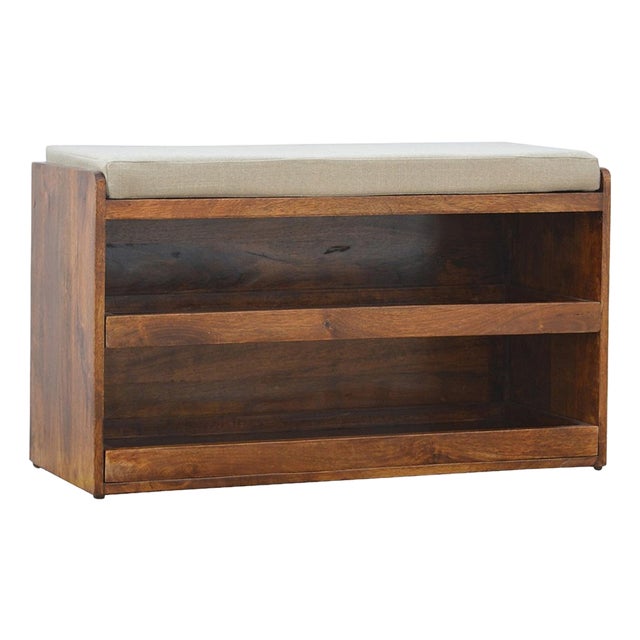 Solid Wood Bench With Storage For Sale