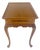 Queen Ann Solid Mahogany Pull Out Trays Gallery Top Side End Table MINT For Sale