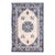 1880s Ivory Medallion Antique Chinese Ningxia Rug 5' 4" X 8' 3" Handknotted Wool For Sale