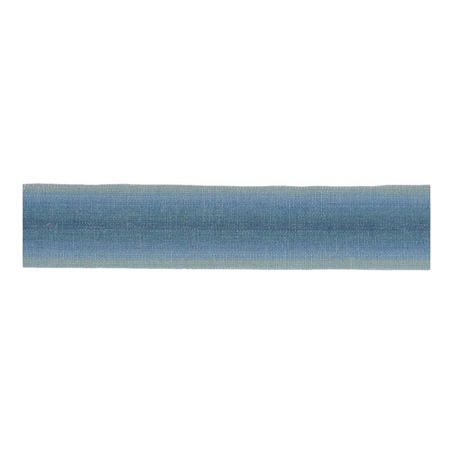 Schumacher Sunset Tape Narrow Trim in Aqua For Sale