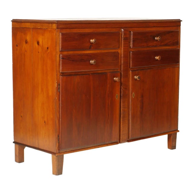 Antique Italian Solid Walnut and Oak Sideboard For Sale - Image 5 of 5