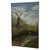 Rustic Vintage Windmill Landscape Oil Painting on Canvas, Signed, Rustic Countryside Scene. For Sale - Image 3 of 10