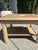 Vintage Wood Side Table With Inset Stone Top and Lower Shelf For Sale - Image 4 of 17