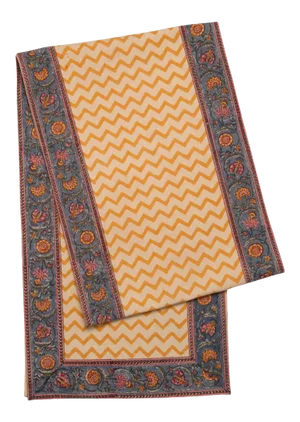 Dragonfly Chevron Mustard Yellow Runner