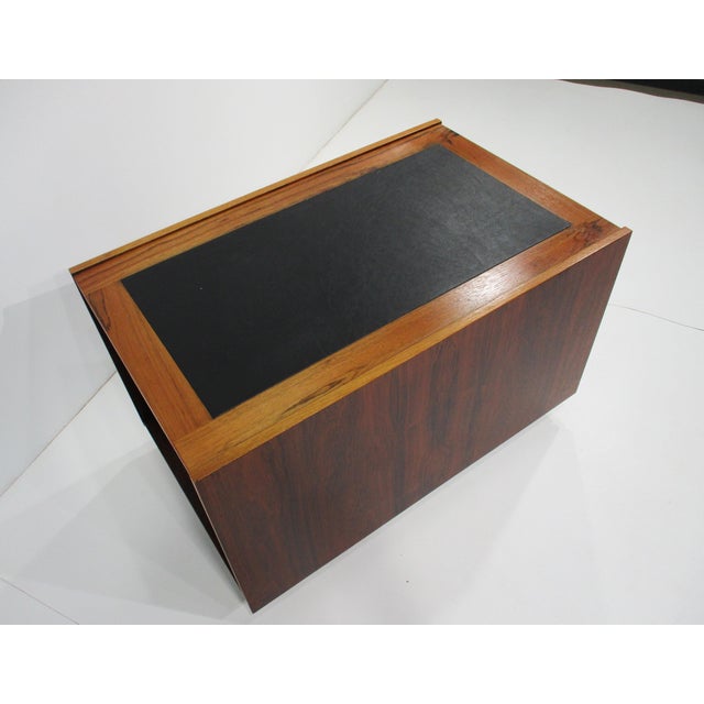 Johannes Sorth Rosewood Side Table Cube for Bornholm Denmark For Sale - Image 10 of 12