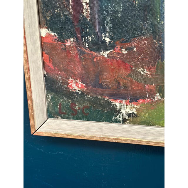 L. S‑c, Forest in Autumn, 1950s, Oil on Canvas, Framed For Sale - Image 7 of 13