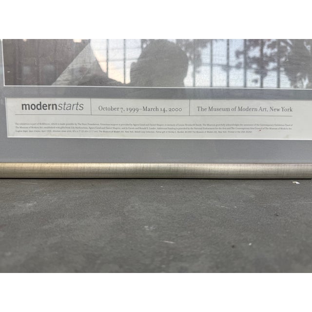 Art Deco Vintage Modern Starts Eugene Atget Quai d'Anjou Moma Exhibit Poster 1999 For Sale - Image 3 of 3