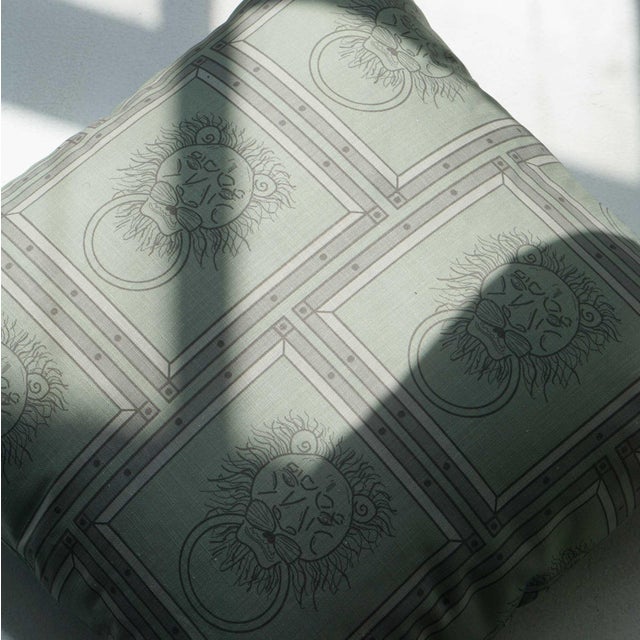 French 22" Grand Guard Lion Pillow For Sale - Image 3 of 6