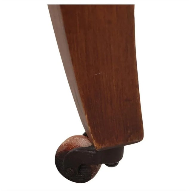 Cream Antique Victorian Striped Upholstered Chairs, Circa 1890s For Sale - Image 8 of 9