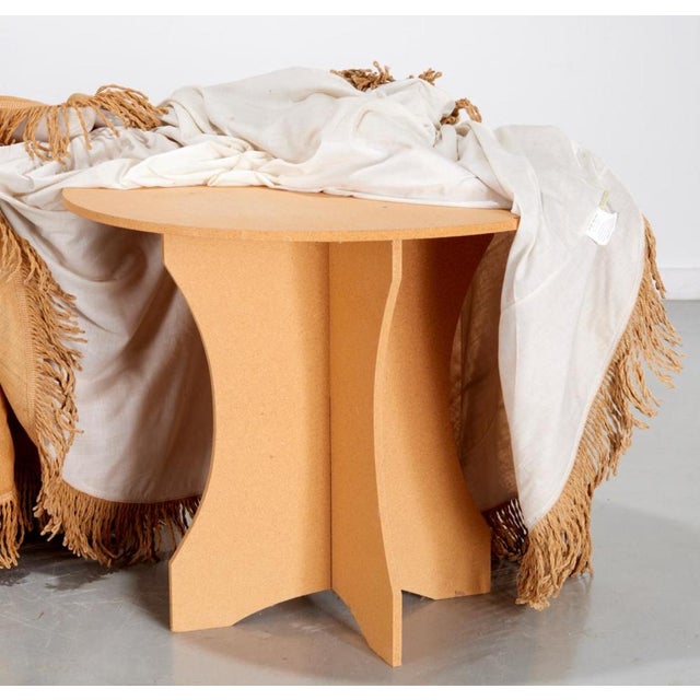 Textile For Sale Separately Round Ballard Design Linen Fringed Table Clothes With Dummy Table For Sale - Image 7 of 8