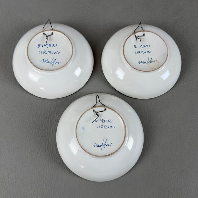 Vintage Ceramic Bowls from E. Mari Urbino, Set of 3 For Sale - Image 3 of 11