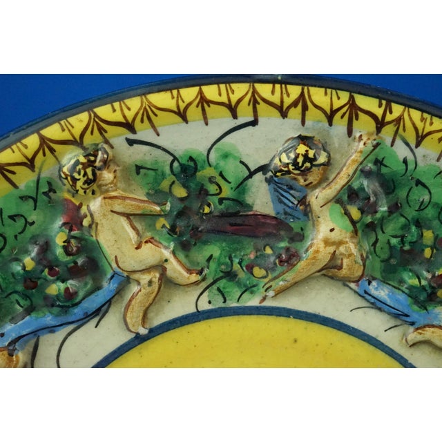 Ceramic Plates from F.A.C.I, Italy, 1930s, Set of 2 For Sale - Image 9 of 17