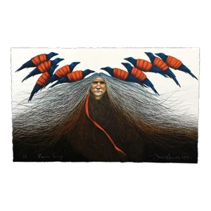 Frank Howell "Raven Songs" Lithograph Unframed Hand Signed