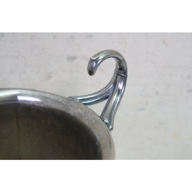 Late 20th Century Continental Silver Silverplate Caudle Cup Vessel & Vanity Bar Tray For Sale - Image 10 of 18