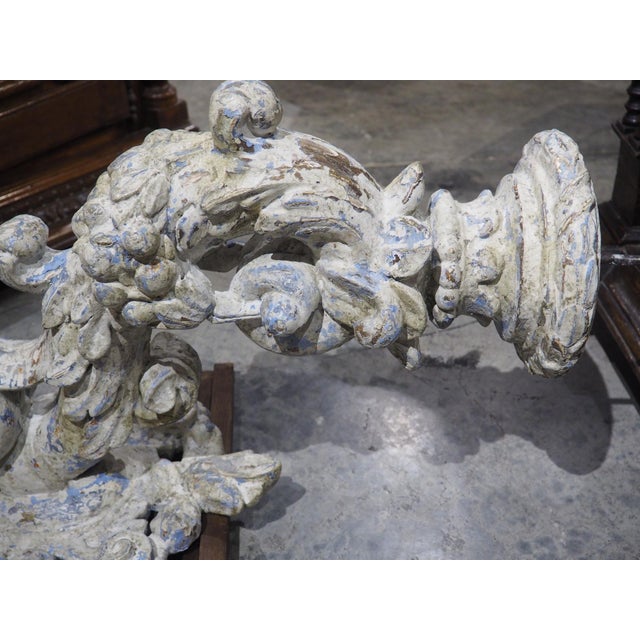 Wood Pair of Italian 18th Century Painted Bras De Lumière Sconces For Sale - Image 7 of 18