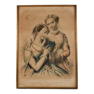 Framed Signed Louis Stanislas Marin-Levigne Lithograph and Print No. 3 For Sale