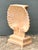 Camel Vintage Eco-Plaster Clam Shell Console Pedestal For Sale - Image 8 of 12