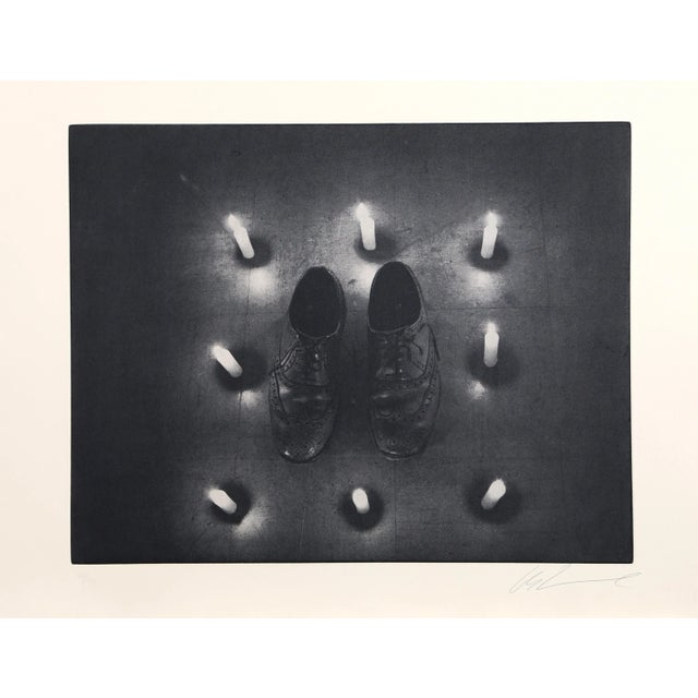 Shoes from the Candlelight Series Les Levine Year: circa 1979 Size: 22.5 in. x 30 in. Photo-Etching, signed and numbered...