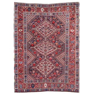 Antique Khamseh Rug, 1890s For Sale