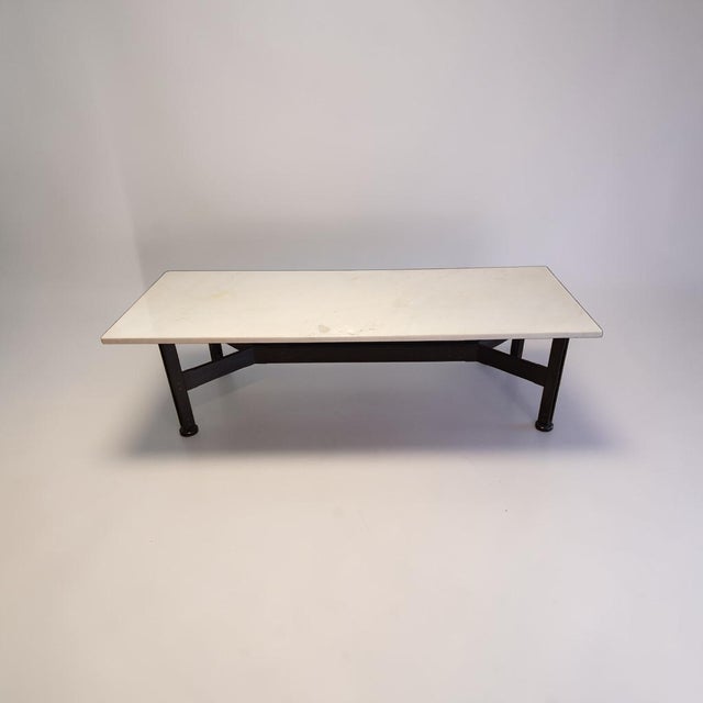 Marble and Wood Coffee Table by Ico Parisi, Italy, 1960s For Sale - Image 10 of 10