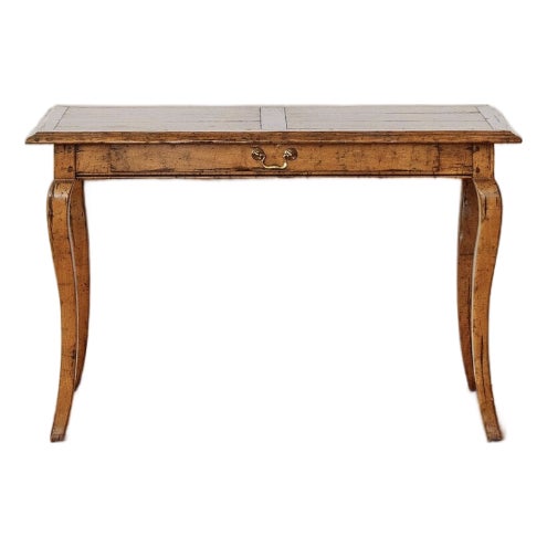 1970s Guy Chaddock Distressed English Country Writing Table For Sale