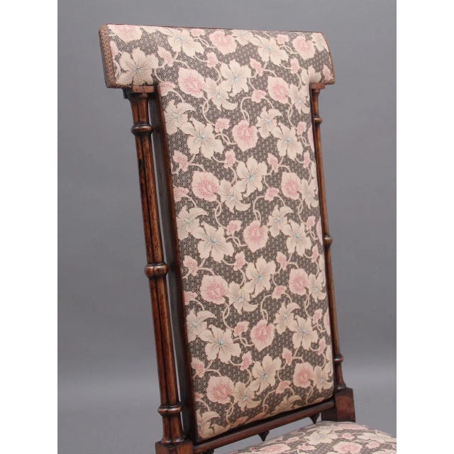 Early 19th Century Gothic Rosewood Chair For Sale - Image 4 of 10