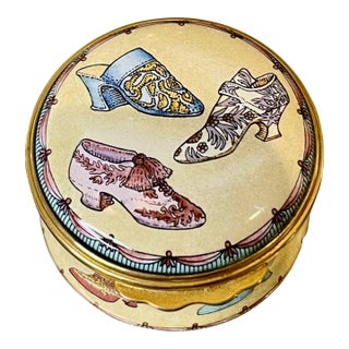 Halcyon Days Enamel Trinket Box, England For Sale