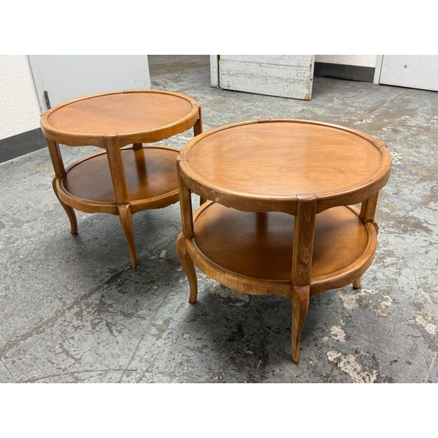 Mid 20th Century Two-Tiered Side Tables, Pair For Sale In San Francisco - Image 6 of 12